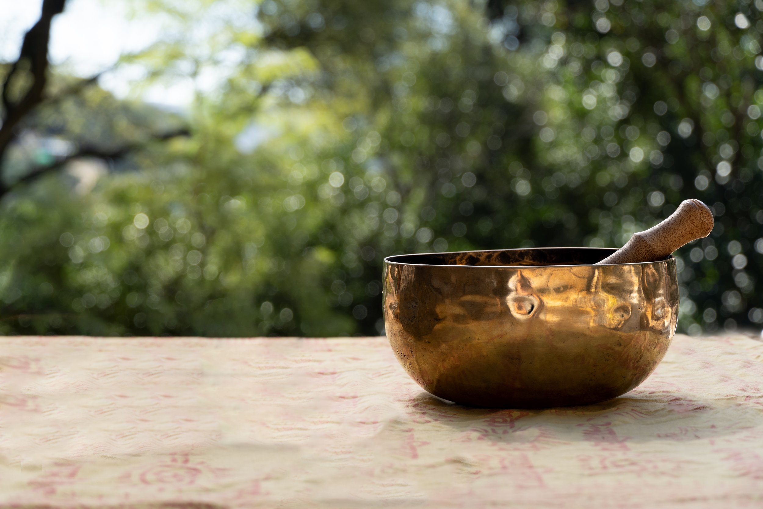 breathwork and sound healing experience singing bowl